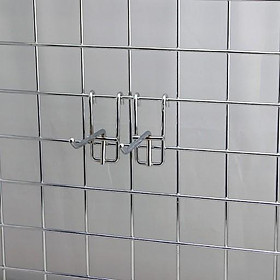 Mua Móc inox chuẩn cài lưới  tay cài lưới dùng cho tấm lưới treo đồ siêu thị  phụ kiện điện thoại  decor trang trí dài 5 cm