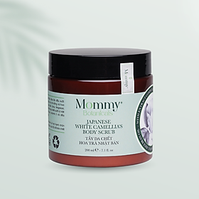 Hình ảnh Tẩy Da Chết Body từ Hoa Trà Trắng Nhật Bản Mommy Botanicals