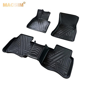 Thảm lót sàn xe ô tô Mercedes S Class 2014 - nay Nhãn hiệu Macsim chất liệu nhựa TPE cao cấp màu đen