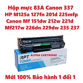 Hộp mực 83A/337 Dành cho HP M125 125fw 125A M126 127 M127fw M201 Canon MF151dw 211 212w 221d 215 MF217w MF226dn MF229dw CÓ LỔ ĐỔ MỰC-Hàng chính hãng Alpha Cartridge