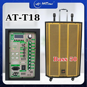 Mua Loa Kéo AT T18 Bass 50cm - Công Suất Lớn kèm 2 Micro Không Dây- Tổng công suất lên tới 700w- nghe nhạc hát karaoke thật hay