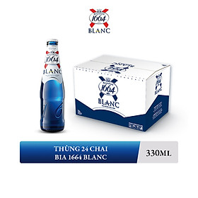 Nồng độ cồn 5% - Thùng 24 Chai bia Kronenbourg 1664 Blanc 330ml