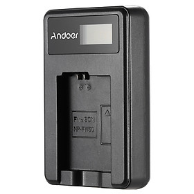 Bộ Sạc Pin Li-ion Màn Hình LCD Andoer Dành Cho Sony Alpha a7 (II) a7R(II) a7S(II) A3000 A5000 A5100 A6000 NEX-3 NEX-3N NEX-5 NEX-5N NEX-5R NEX-5T NEX-6 NEX-7 (1) (NP-FW50) (7.4V 1500mAh)