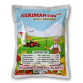 Phân Hữu Cơ Viên Nén Cao Cấp - Agrimartin loại 1Kg (xuất xứ Bỉ)