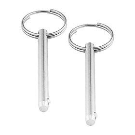 2x Quick Release Pin for Boat Deck Hinge Marine Stainless Steel 316 6.3x95mm