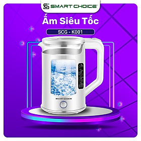 Ấm Siêu Tốc 1.7L SMARTCHOICE SCG-K001, Ấm Đun Siêu Tốc Chịu Lực, Chịu Nhiệt Tốt, Inox 304 An Toàn Cho Sức Khỏe - Hàng Chính Hãng