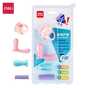 Dụng cụ hỗ trợ cầm nắm bút cho học sinh Deli - 4 chiếc - 69358 / 69357