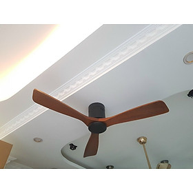 Mua quạt trần trang trí loại I - cánh gỗ tự nhiên - sang trọng cho chung cư  phòng khách  khách sạn  quán cafe  sapa