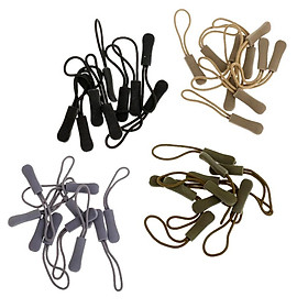 40 Pieces Mix Color Outdoor Camping Backpack No Slip Zipper Pull Rope Tag Fixer Zip Cord Bag Suitcase Clothes Accessory