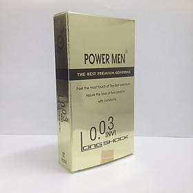 Bao Cao Su Kéo Dài Thời Gian Siêu Mỏng Power Men 0.03 Invi (H12) - 100% Hàng Chính Hãng - Che Tên Sản Phẩm