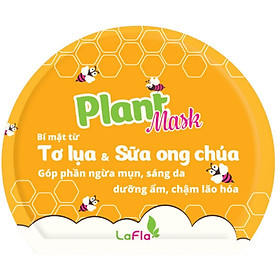 Mặt nạ tơ lụa sữa ong chúa LaFla Plant Mask Miếng rời 20gr