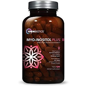 Myo-Inositol Plus with D-Chiro-Inositol | PCOS Supplement | Helps Promote Hormone Balance and Support Ovarian Function | Natural Fertility Supplements (120 Capsules)