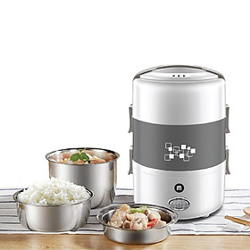 Hộp hâm nóng thức ăn Mishio MK182 inox 304 - Hàng chính hãng
