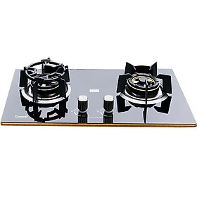 Bếp Gas 2 Vùng Nấu Canaval CA-6828 Đánh Lửa Bằng Pin/IC, Mâm Chia Lửa Bằng Đồng Nhập Khẩu Nguyên Chiếc - Hàng Chính Hãng