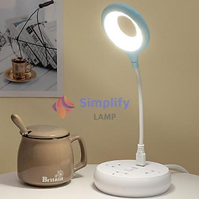 Mua Đèn học bài để bàn mini Led USB cho bé  học sinh  sinh viên có màu xanh  hồng  trắng S01