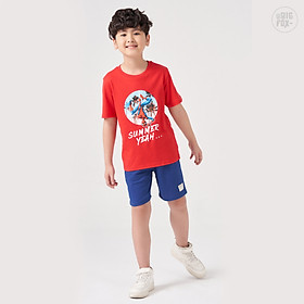 Đồ bộ bé trai cộc tay BIGFOX - MISS MEOW size đại chất cotton phong cách