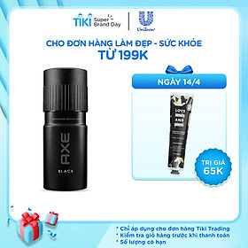 Xịt Ngăn Mùi Toàn Thân Axe Black 67180020 (150ml)