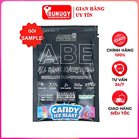 Gói dùng thử Sample - Pre workout ABE của Applied Nutrition - Tăng sức bền, sức mạnh tập luyện, tăng tỉnh táo tập trung - Hàng chính hãng