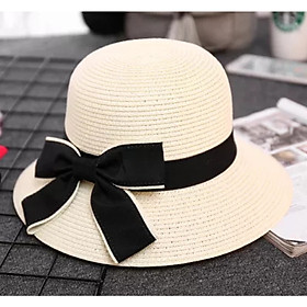 Mũ đi biển rộng vành. Nón đi biển rộng vành. Mũ rộng vành đi biển, Nón rộng vành đi biển chống tia UV thời trang Hàn Quốc dona21033012