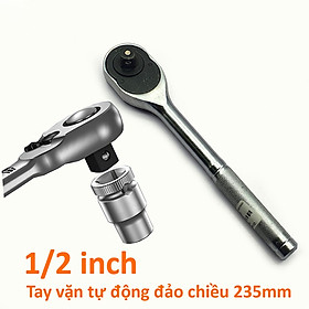Mua Tay vặn tự động hai chiều 1/2  dài 235mm 24 răng cán thép sần