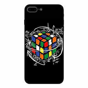 Ốp lưng in cho Iphone 7 Plus/ 8 Plus  Rubik Toán Học