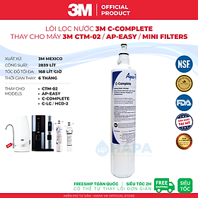 Mua Lõi Lọc 3M AP2-C405-SG Thay Cho Máy Lọc Nước Nóng Lạnh Để Bàn 3M HCD-2 Hoặc 3M Mini Filter - Nhập Khẩu Mỹ  Hàng Chính Hãng - 3M AP2C405SG HCD2 AquaPure C-LC CLC