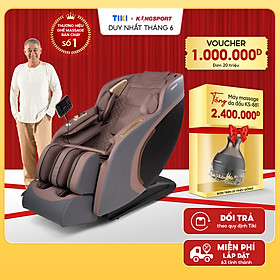 Ghế massage KINGSPORT G89 cao cấp con lăn 3D,chế độ quét cơ thể thông minh, công nghệ lọc khí Ion âm, túi khí xoay bắp chân