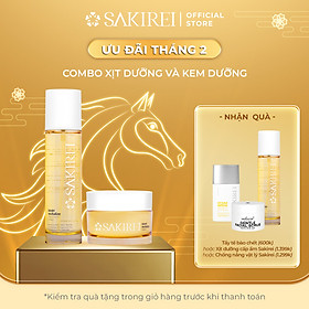 Combo Xịt NMN, HA Sakirei & Kem dưỡng da Sakirei NMN Revitalize từ Nhật Bản