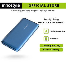 Mua Pin Sạc Dự Phòng Innostyle Powergo Pro 10000MAH (PD 18W + QC3.0 18W) Dark Blue - Hàng Chính Hãng