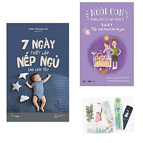 Combo 7 ngày thiết lập nếp ngủ cho bé yêu + nuôi con không phải là cuộc chến phần 2 - nếp sinh hoạt cho bé (bản đặc biệt tặng kèm bookmark AHA)