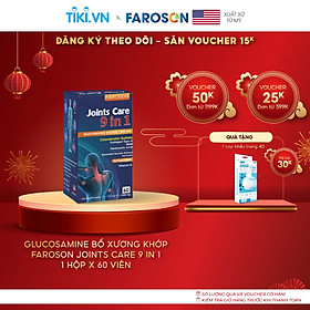 Viên Uống Glucosamine Bổ Khớp Faroson Joints Care 9 in 1 hộp 60 viên