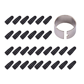 30pcs Replacement Nibs Pen Tips with Pen Clip Compatible with VINSA PEN-1 Graphics Drawing Tablet Stylus Black