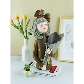 Mua Bình hoa cô gái-Cô gái cắm hoa-Lọ hoa cô gái