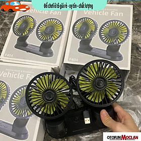 Quạt đôi mini 12v cắm tẩu usb trên ô tô - quạt siêu mát cực thơm Bảo Hành Uy Tín Lỗi 1 Đổi 1