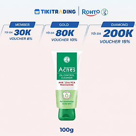 Sữa rửa mặt kiểm soát nhờn ngăn ngừa mụn dạng gel Acnes Oil Control Cleanser 100g