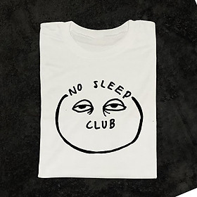 Áo cotton khô 3158 - Áo phông tay lỡ NO SLEEP CLUB