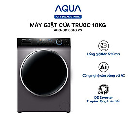 Mua Máy giặt cửa trước Aqua 11kg AQD-DD1101G.PS - Hàng chính hãng - Chỉ giao HCM  Hà Nội  Đà Nẵng  Hải Phòng  Bình Dương  Đồng Nai  Cần Thơ