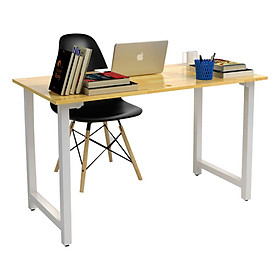 Bộ Bàn Rec-T Trắng Và Ghế Eames Chân Gỗ Đen IBIE TCRET12RW-EAMSB