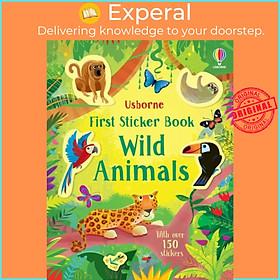 Sách - First Sticker Book Wild Animals by Gareth Lucas (UK edition, paperback)