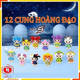 Đồ Chơi Xếp Hình, Đồ Chơi Lắp Ráp Mô Hình 12 Cung Hoàng Đạo, Đồ Chơi Trẻ Em HT SYS