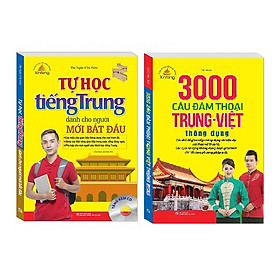 Download sách Sách Combo Tự học tiếng Trung dành cho người mới bắt đầu, 3000 Câu Đàm Thoại Trung-Việt Thông Dụng