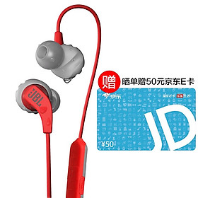 JBL Endurance Run BT Wireless Bluetooth Sports Headphones In-Ear Bluetooth Running Headphones Magnetic Waterproof Ear Plugs Vibrant Red