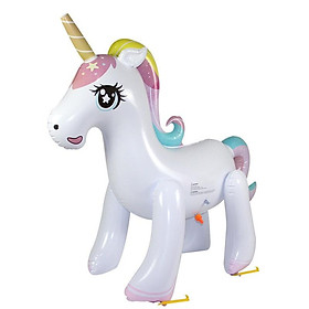 Unicorn Đồ chơi phun nước bơm hơi Đồ chơi bơi Phao bơi Phao bơi trên mặt nước Đồ chơi trẻ em Nước