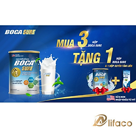 Mua 3 sữa TẶNG1 BOCA SURE và 1 xuyên tâm liên hỗ trợ xương khớp ALIFACO