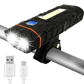 Đèn Xe Đạp Chống Nước | LED Siêu Sáng 1000 Lumens | Pin 4000 mAH Kiêm Sạc Dự Phòng Điện Thoại | Đèn COB Sáng Tối Đa 20 Giờ