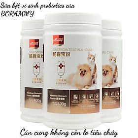 Sữa bột probiotics cho chó mèo BORAMMY bảo vệ đường tiêu hoá chống tiêu chảy tăng cường sức khoẻ - Sữa bột cho chó mèo