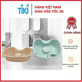 Chậu gội đầu tại giường cho người già, bà bầu, trẻ nhỏ Nhựa Việt Nhật -Thau gội đầu tiện ích - Hàng chính hãng