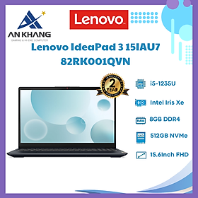 Mua Laptop Lenovo IdeaPad 3 15IAU7 82RK001QVN (Core i5-1235U | 8GB | 512GB | Intel Iris Xe | 15.6 inch FHD | Win 11 | Xanh) - Hàng Chính Hãng - Bảo Hành 24 Tháng Tại Lenovo Việt Nam