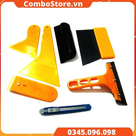 Mua Bộ dụng cụ dán phim cách nhiệt  dán decal ô tô 7 món - Bộ dụng cụ cạo  tháo decal  phim cách nhiệt xe hơi.