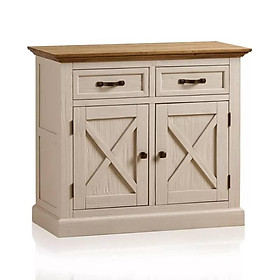 Mua Tủ Chén Thấp Seychelles Loại Nhỏ Gỗ Sồi Ibie DSCSSSEYO - Trắng (100 x 42 cm)